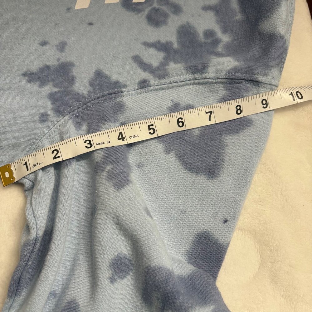 The Simpsons Nature Lover Blue Tie-Dye Sweatshirt W/ Floral Sleeves Womens M - Picture 6 of 9